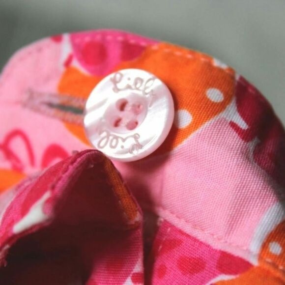 Lilly Pulitzer Pants Women's Size 4 White Label Vintage Ladybug Butterfly Ladybu - Picture 8 of 8